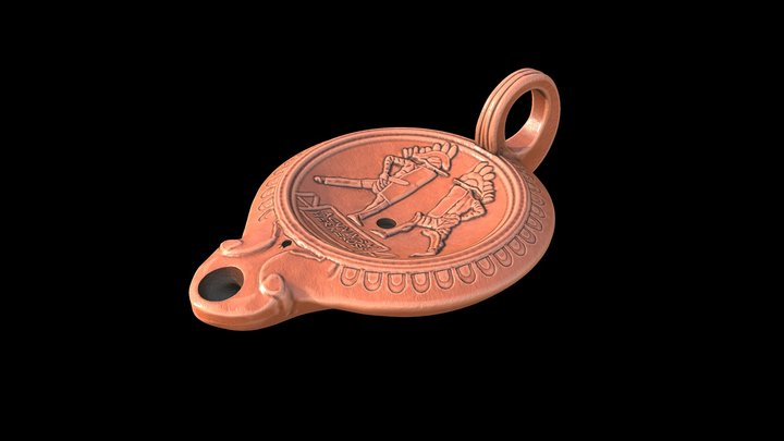 Roman oil lamp - reconstruction – Kostenloses 3D-Modell STL