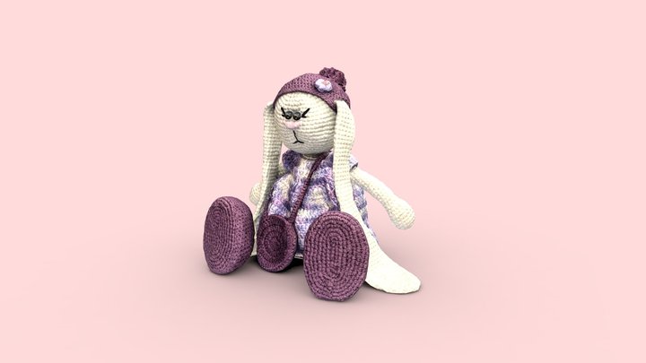 Bunny Soft Toy 3D Model