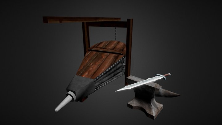 Blacksmith Tools 3D Model