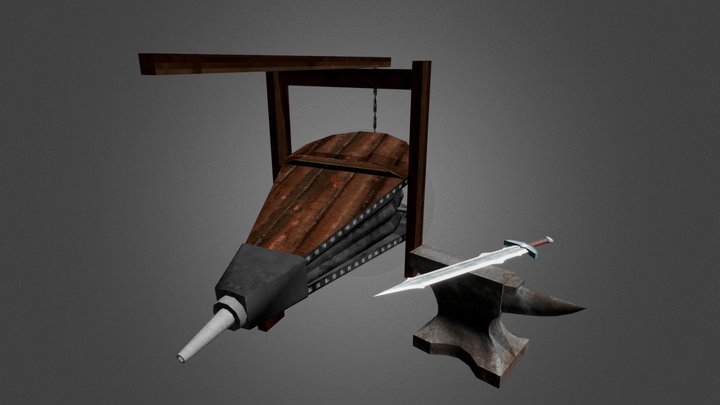 Blacksmith Tools 3D Model