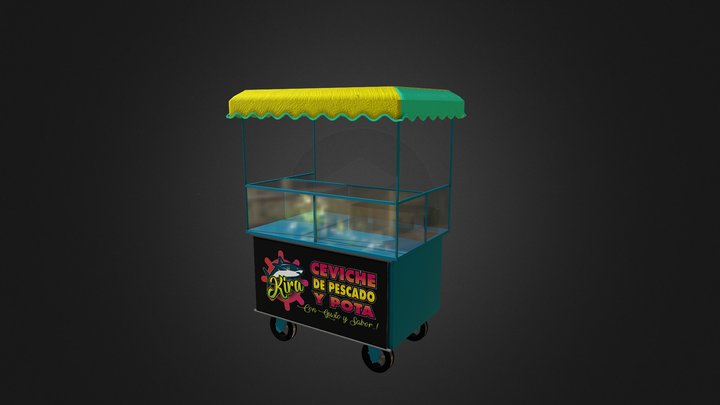 Carrito Cevichero Kira 3D Model