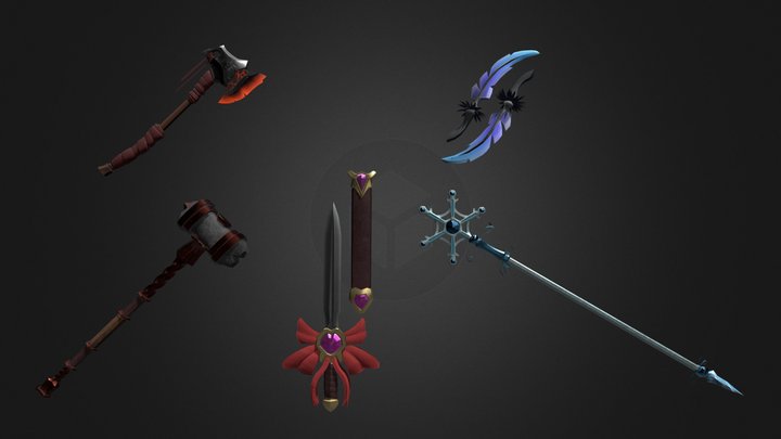 Cartoon Weapons – Modello 3D gratuito STL