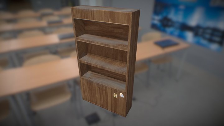 Bücherregal, bookshelf 3D Model