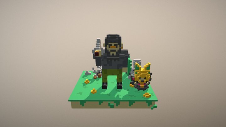 voxel : bounty hunters 3D Model