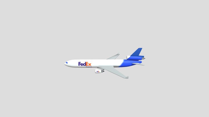 Mcdonnell Douglass MD-11F FedEx Express 3D Model