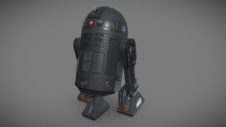 Imperial Astromech Droid 3D Model