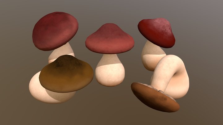 Rabbit Repair - Modular Mushroom House Bases #2 3D Model