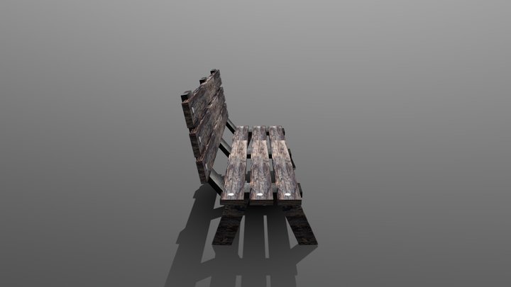 Park Bench 3D Model