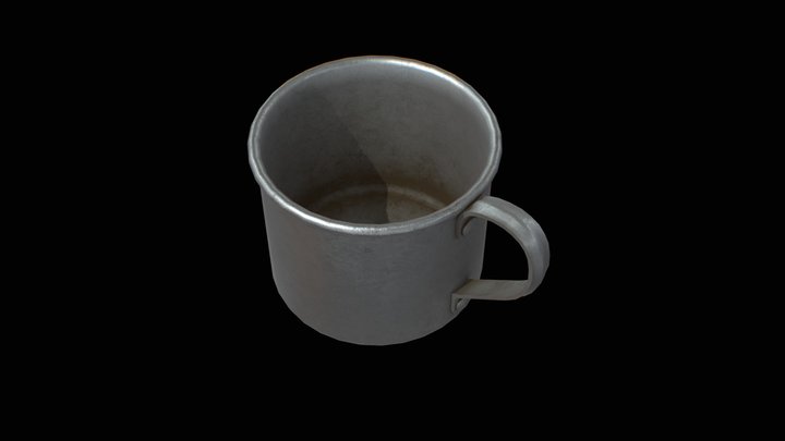 Aluminum mug 3D Model