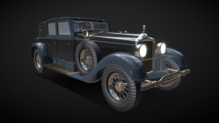 1928 Minerva AF Transformable Towncar 3D Model