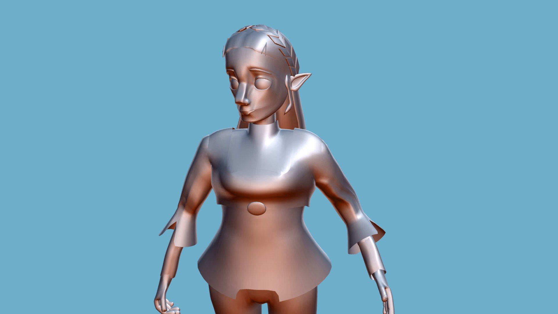PRINCESS ZELDA - 3D model by Juanka2101 [7bc32db] - Sketchfab