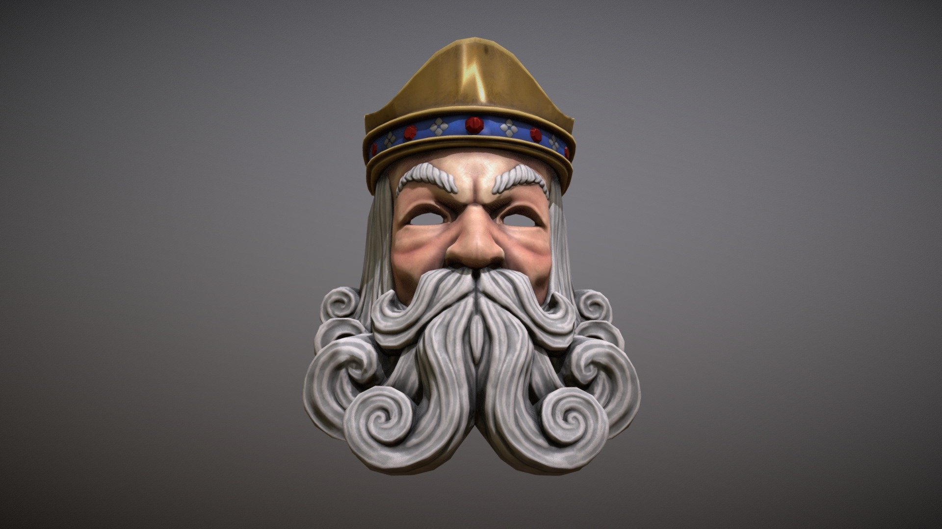 King's Mask 3D model by Grigorii Ischenko (grigoriyarx) [7bc3c27] Sketchfab