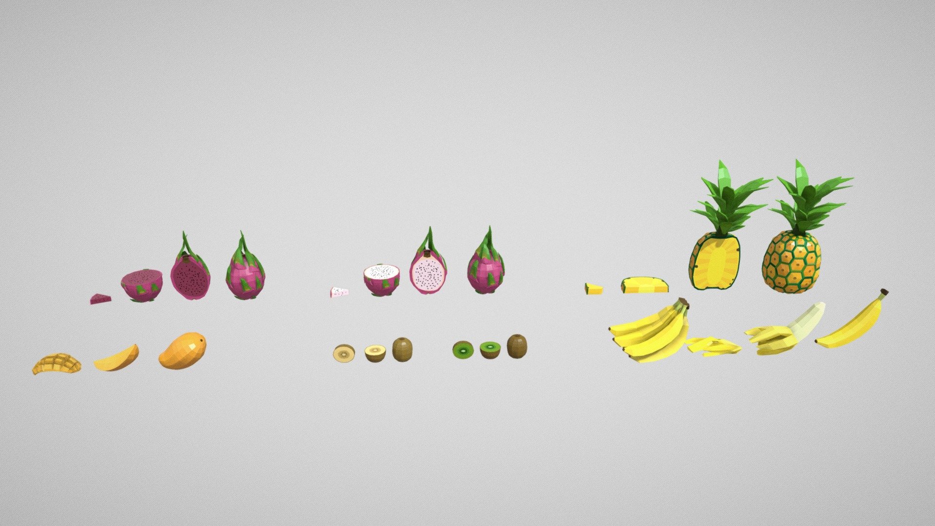 Fruit Pack 2 - Buy Royalty Free 3D model by businessyuen [7bc42ac ...