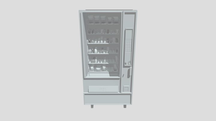 Vending Machine Animated 3D Model