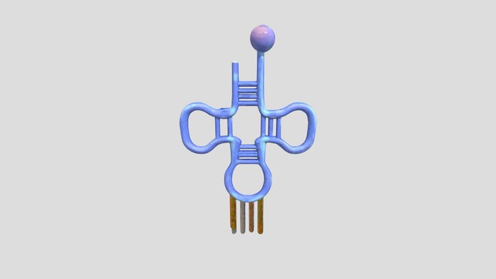 Molecular Structure Model 3D Model