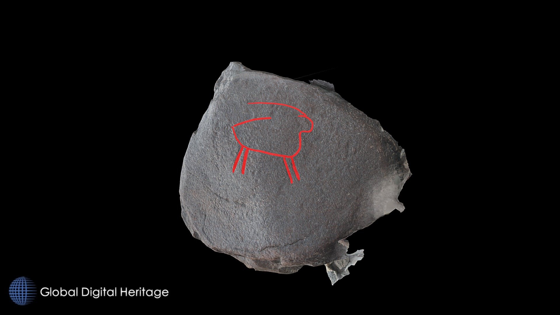 Petroglyph V19 Khatm Al Melaha, Kalba, Sharjah