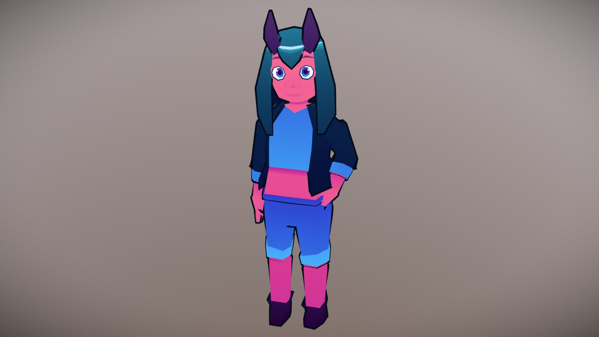 Demon Girl - 3D model by Mushmallow [7bc51f5] - Sketchfab