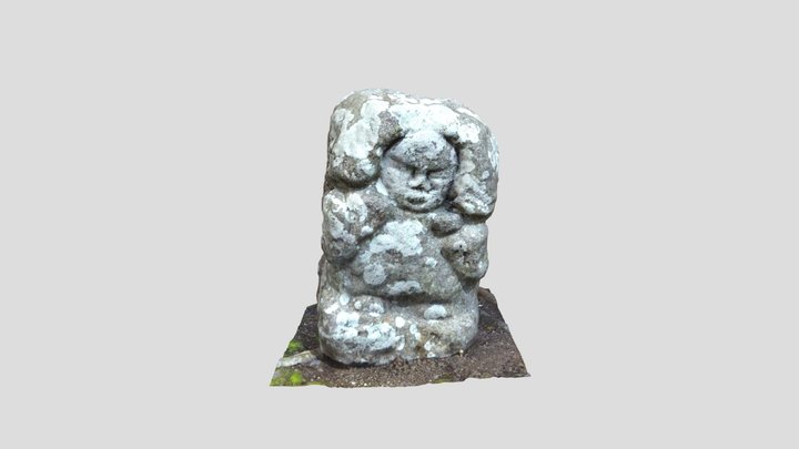 No.0132 いちきアクアホールの田の神① 3D Model