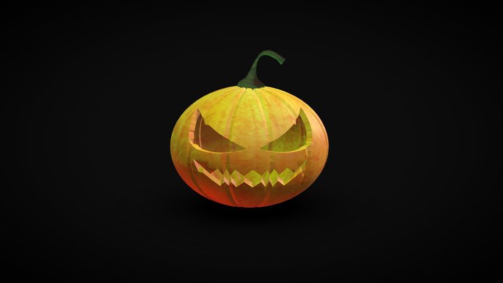 Halloween Pumpkin 3D Model