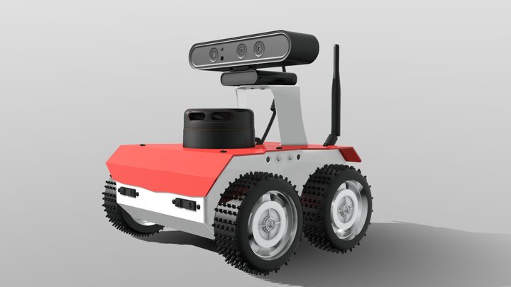ROSbot V2 – Realistic Game-Ready Low Poly 3D Model