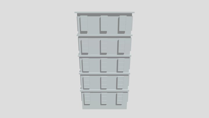 City Apartment (untextured) 3D Model
