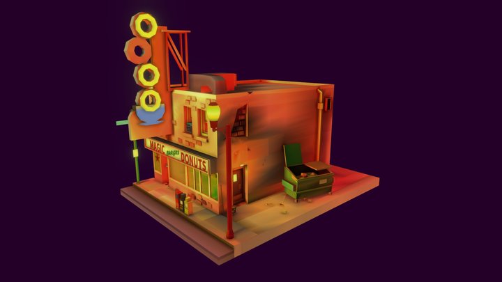 Donut Shop 3D Model