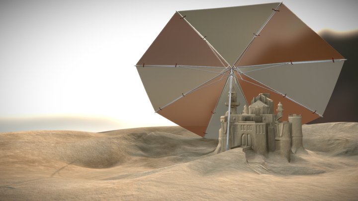 Sand Castle 3D Model