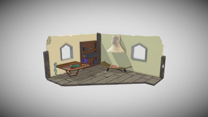 Fantasy cubby corner 3D Model