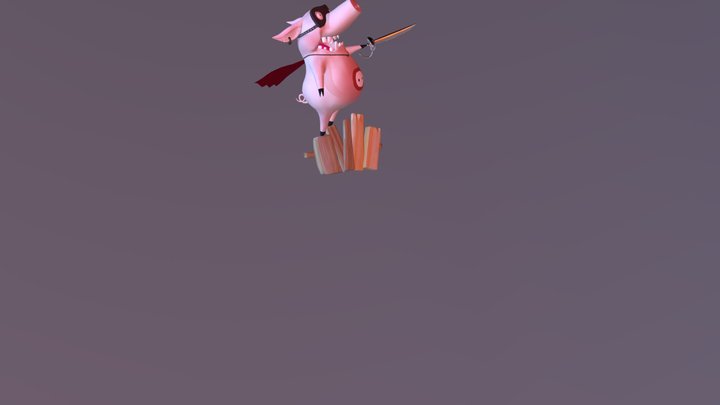 Superhero Hryak 3D Model