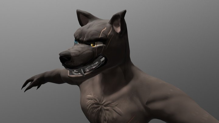 Werewolf Non Animated 3D Model