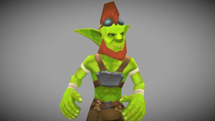 Low-poly Goblin 3D Model