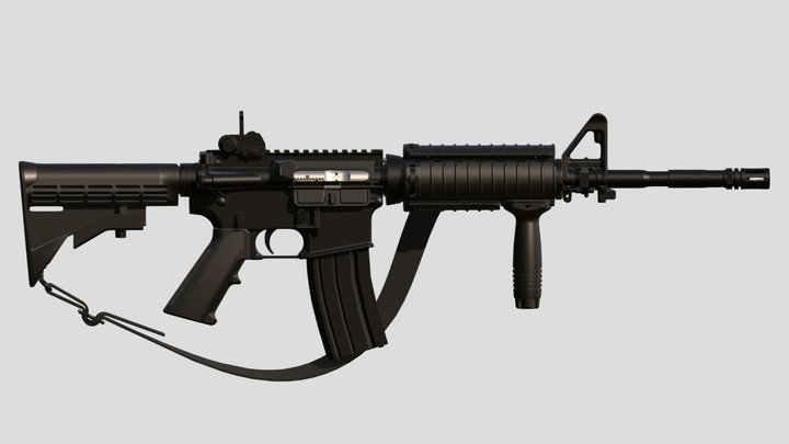 M4A1 01 FBX 3D Model