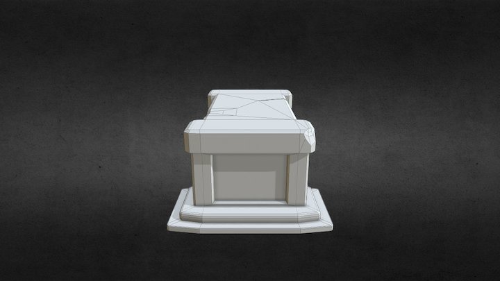 Dungeon Altar Low-Poly 3D Model