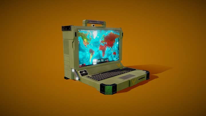 Army Portable Computer 3D Model