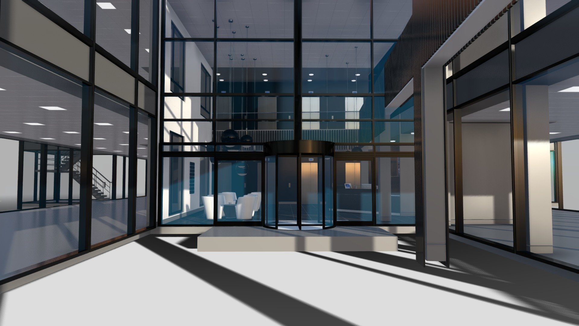 Office Interior Reception - 3D model by Giimann [7bcd6a1] - Sketchfab, image size:1920x1080