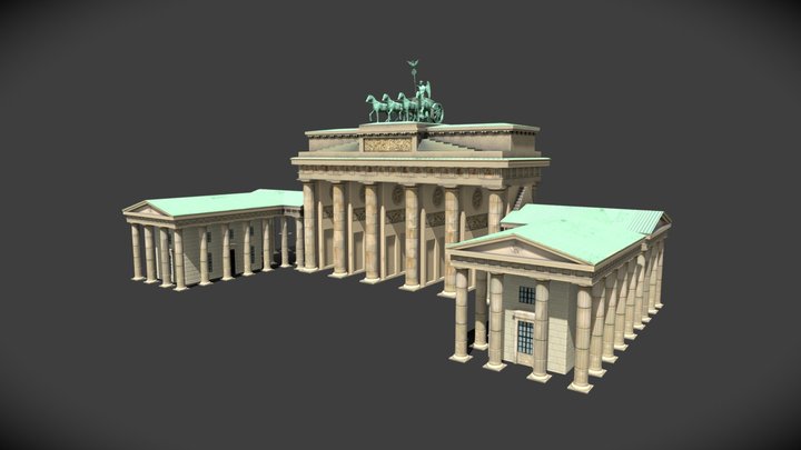 Brandenburg Gate 3D Model