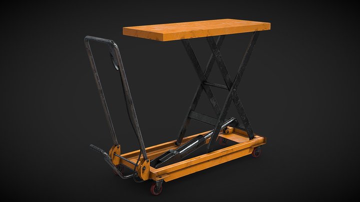 Scissor Lift Table II 3D Model