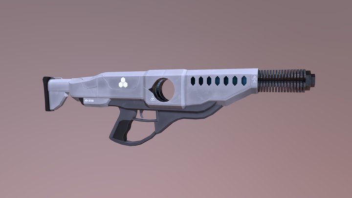 PT1R Energy Rifle 3D Model