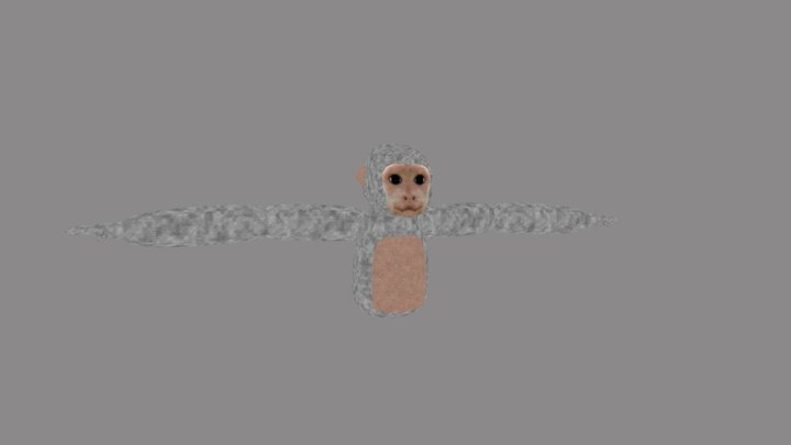 Untitled monkey game rig 3D Model