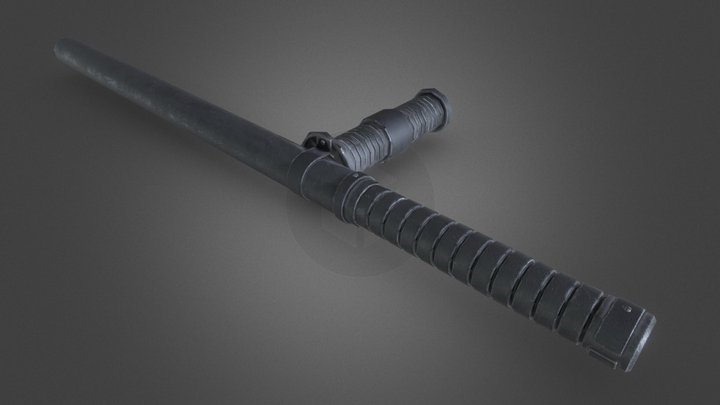 Police Baton – Modello 3D gratuito STL