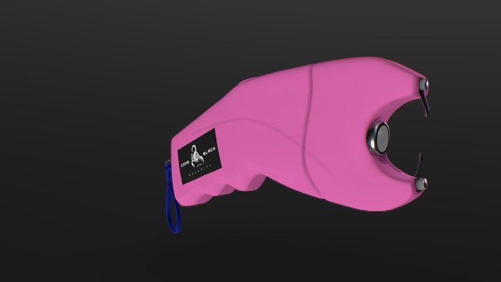 Safe Grip Stun Gun - Pink 3D Model