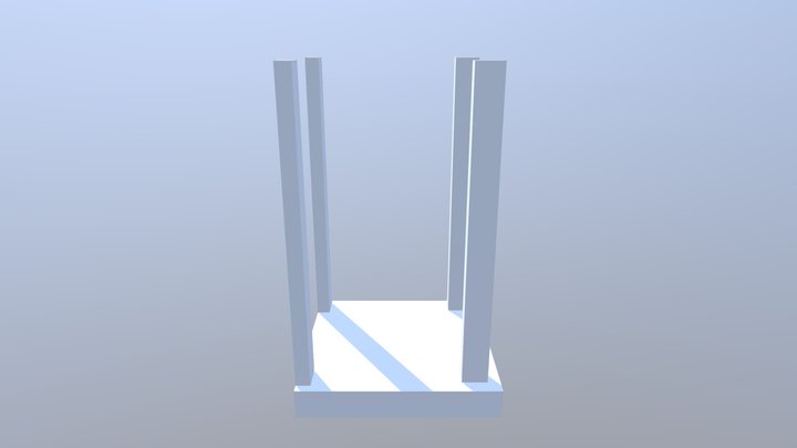 Radier Teste 3D Model