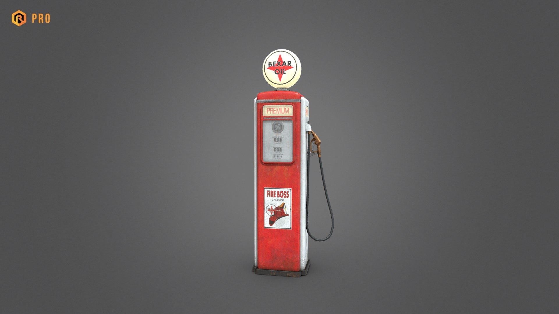 Vintage Gas Pump - PRO Version - Buy Royalty Free 3D model by Rescue3D ...