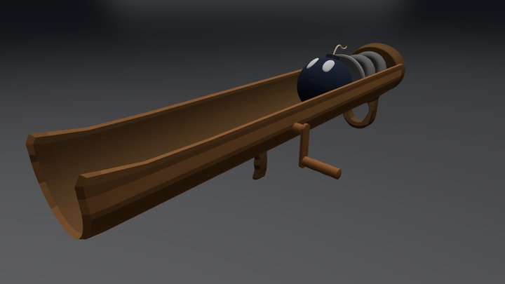 Super Mario Bazooka 3D Model