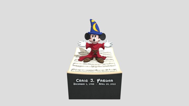 Mickey Fantasia 3D Model