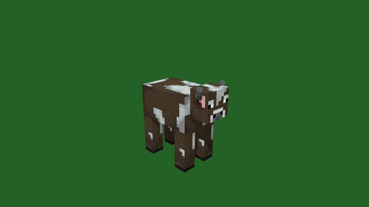 Minecraft Cow – Kostenloses 3D-Modell STL
