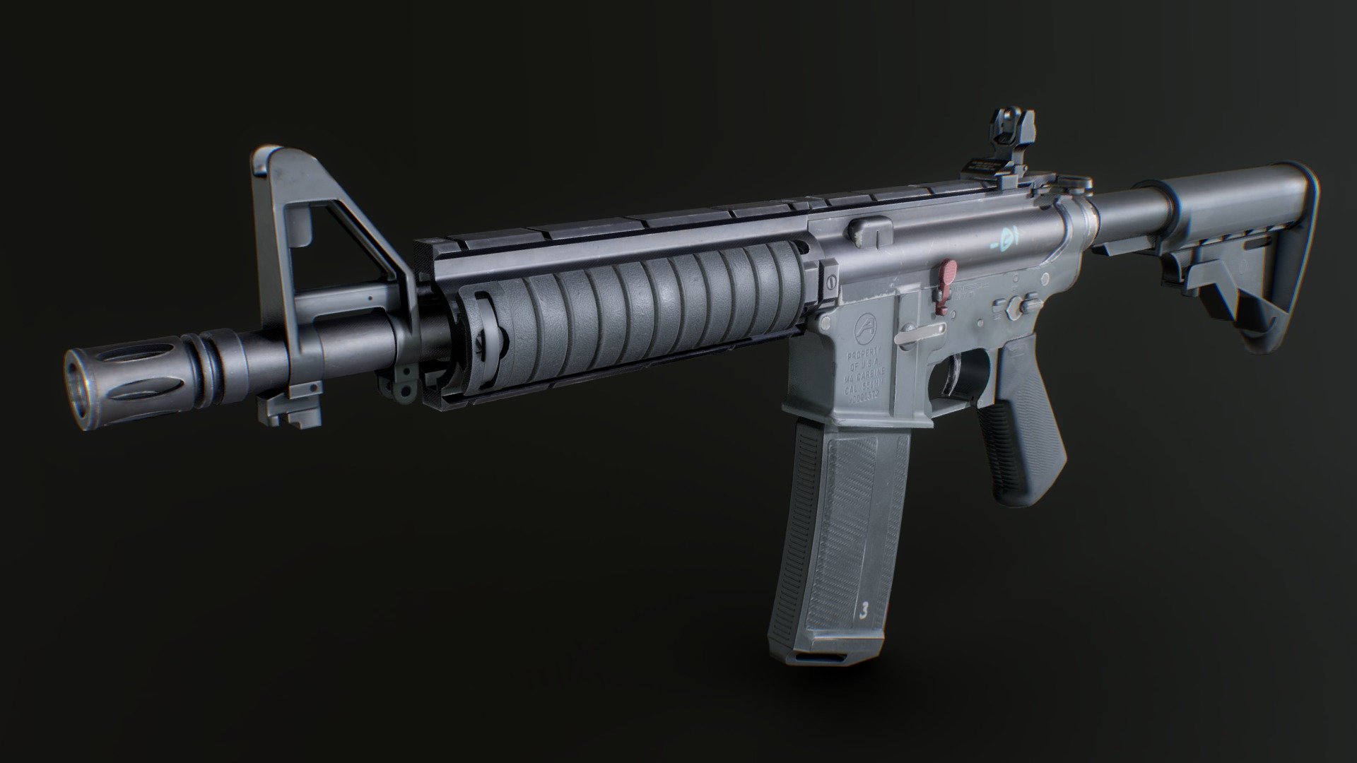 M4a1 Modular Buy Royalty Free 3d Model By Roleweird 7bd5d96 Sketchfab Store 1289