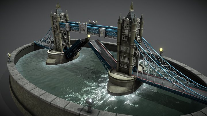 London Bridge Blender 3 to Unreal Engine 5 Guide 3D Model