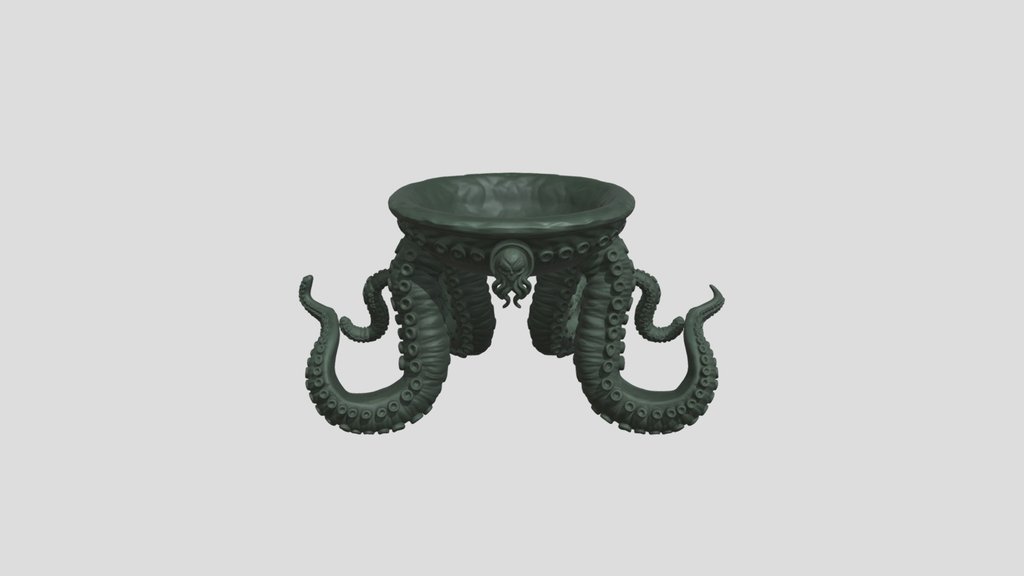 Cthulhu Tentacle Pet Bowl Stand STL | Eldritch…