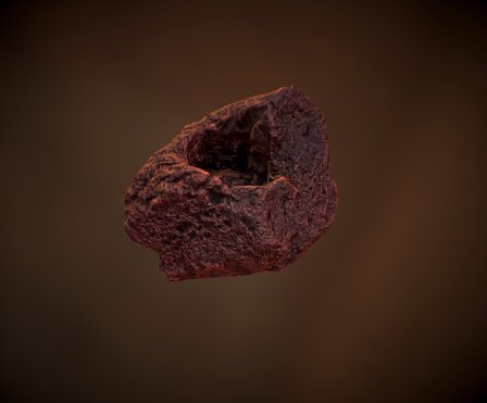 Red Lava Rock 3D Model